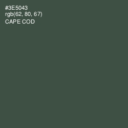 #3E5043 - Cape Cod Color Image